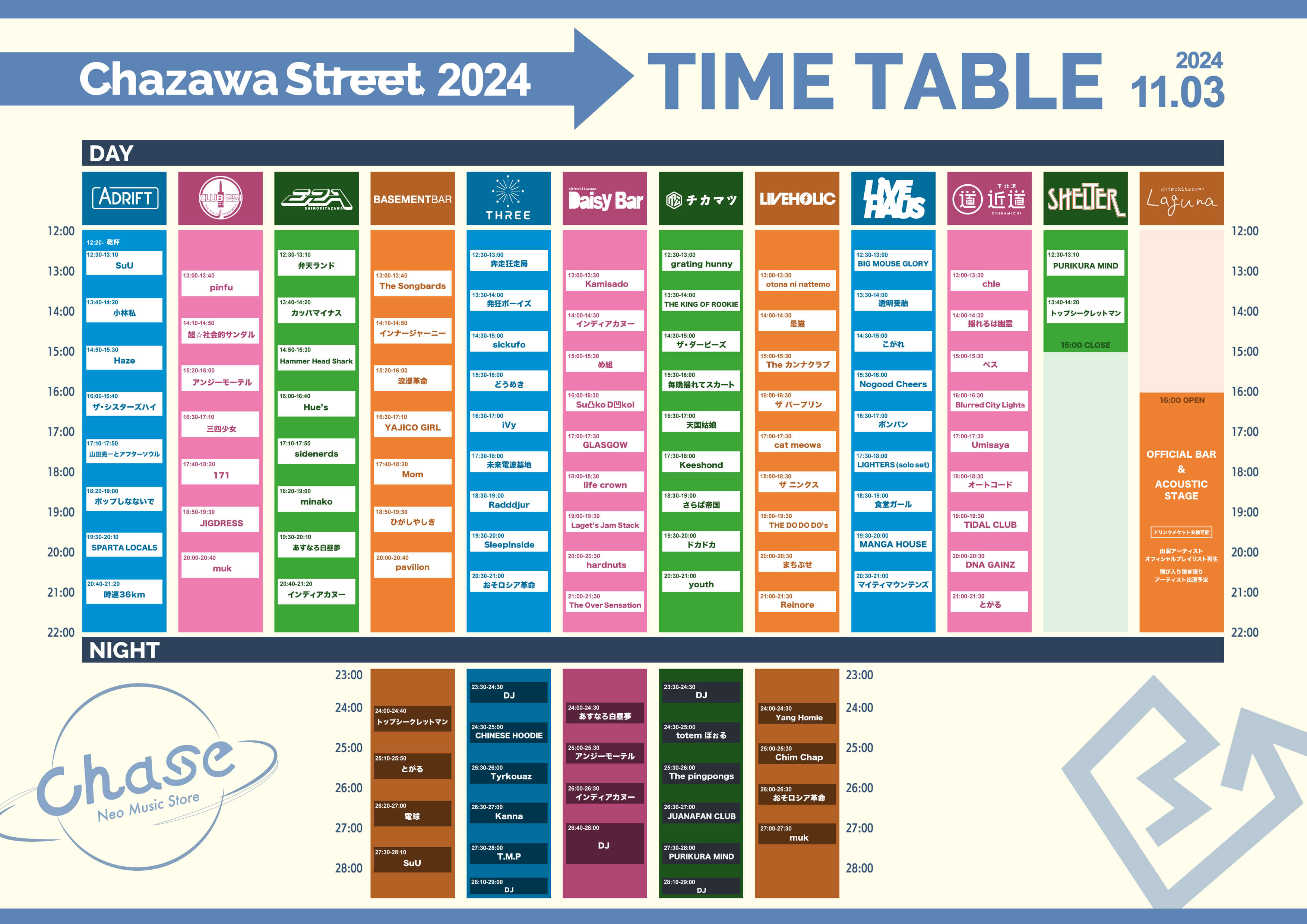 TIME TABLE